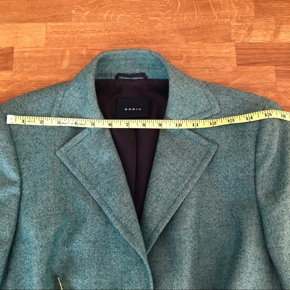 AKRIS Wool Knit Blazer Sage Green - Picture 11 of 13